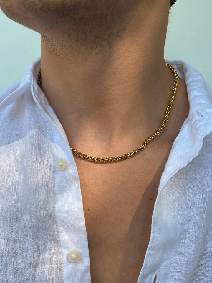 WHEAT CHAIN 5MM | 18K Gold