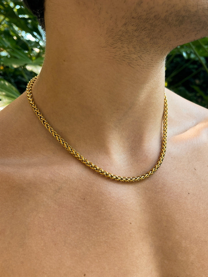 WHEAT CHAIN 5MM | 18K Gold