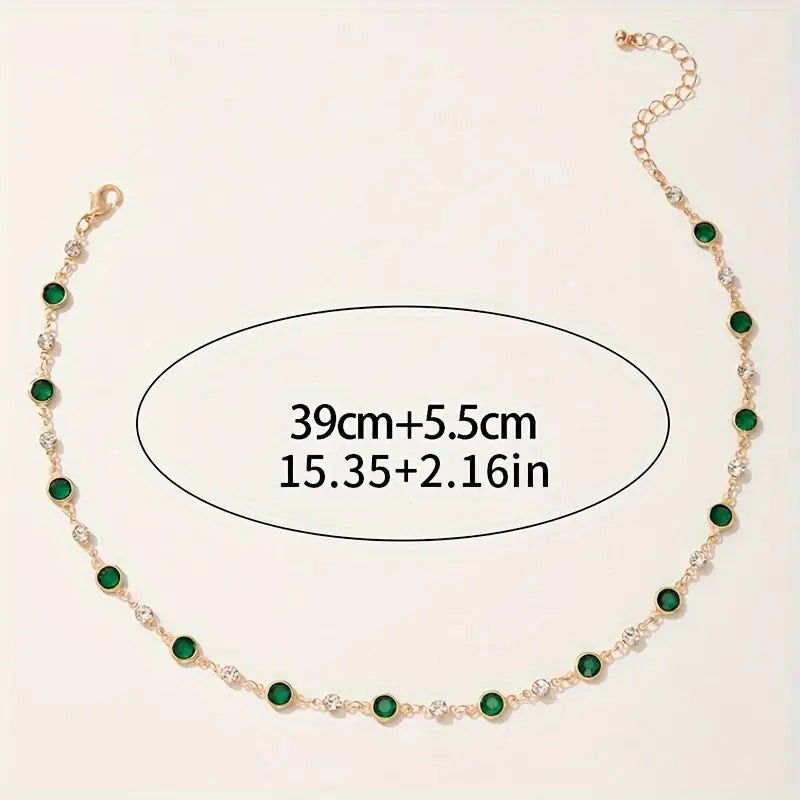 Emerald Green Pendant Necklace