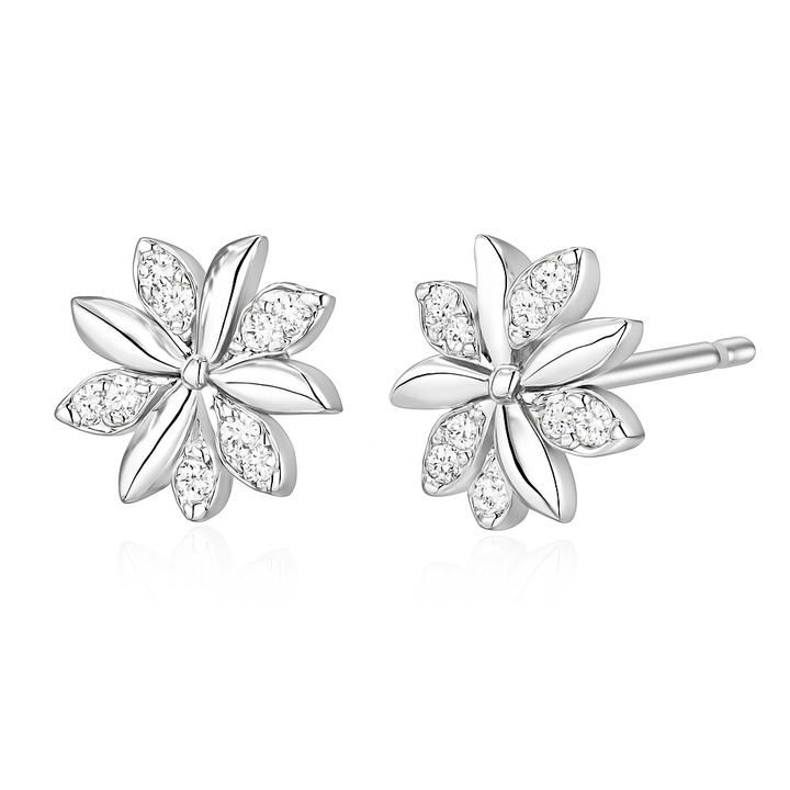 Camille Earrings | White gold