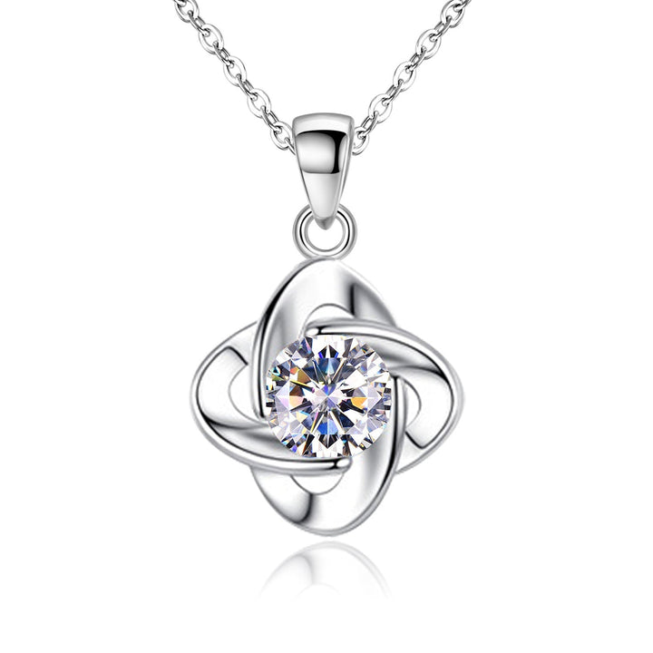 Seren Clover Loop Set | White Gold