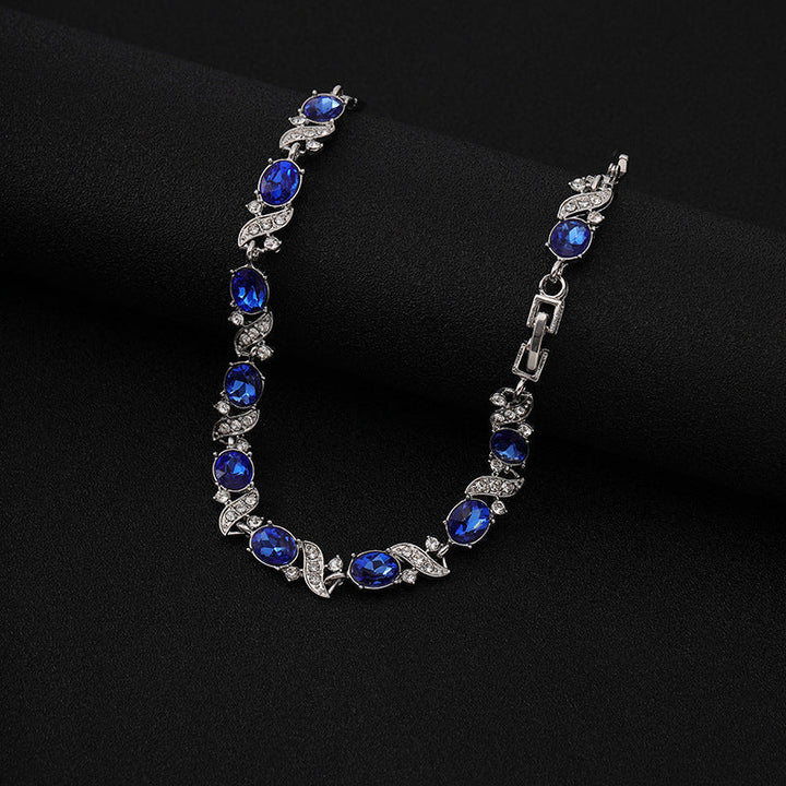 Silver Sapphire Bracelet