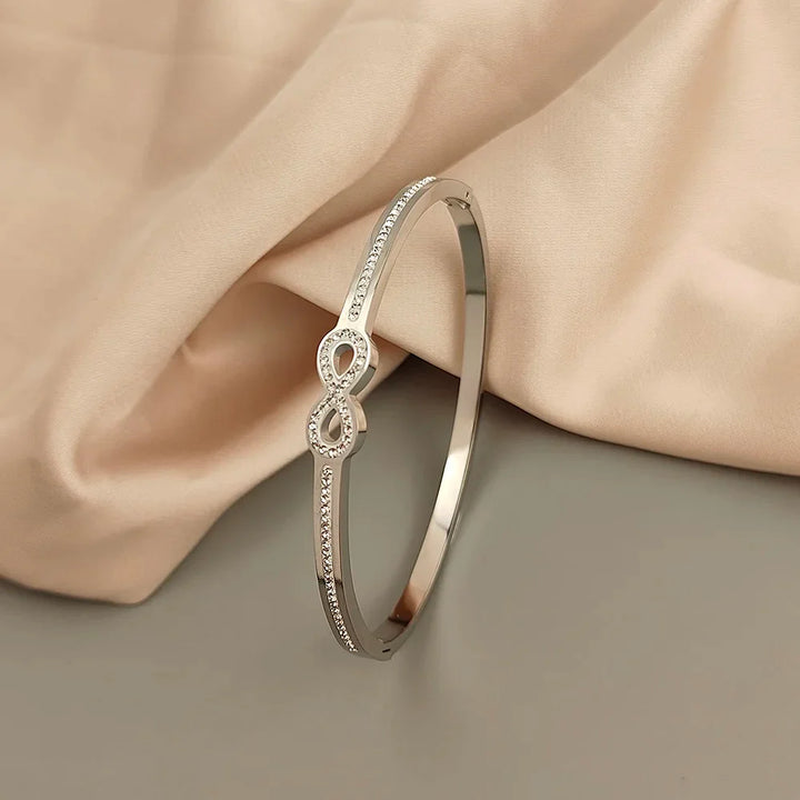 Luxury Crystal Infinity Bangle