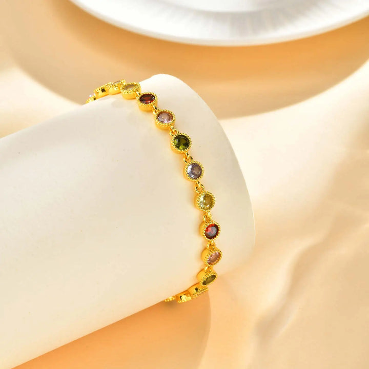 Shining Rainbow Charm Bracelet