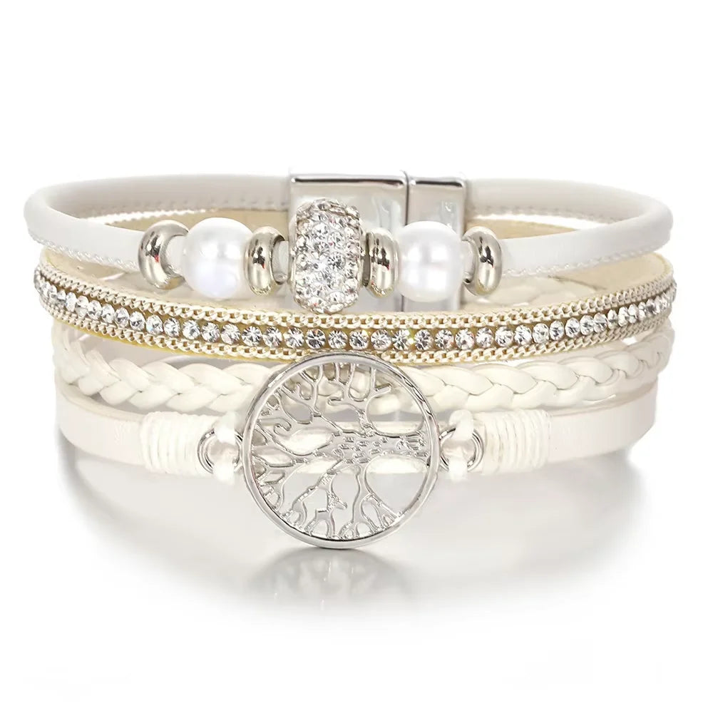 Tree of Life Rhinestone Bracelet