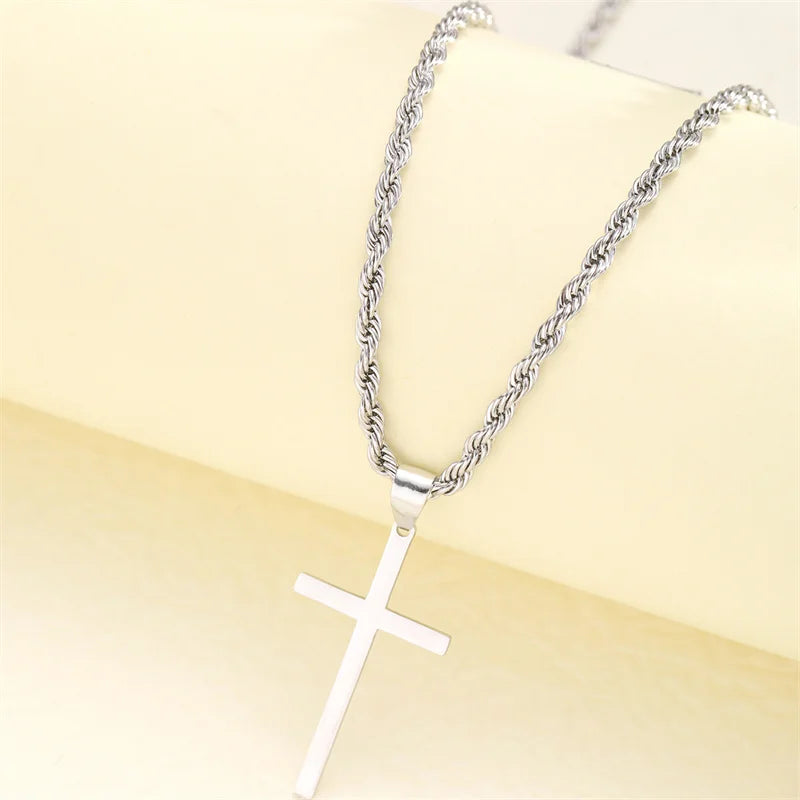 Unisex Gold Cross Necklace