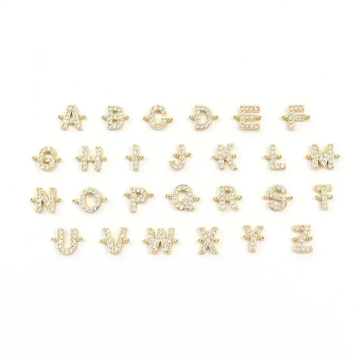 Personalized Unity Diamond Initial Bracelet