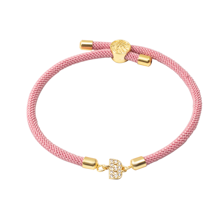 Personalized Unity Diamond Initial Bracelet