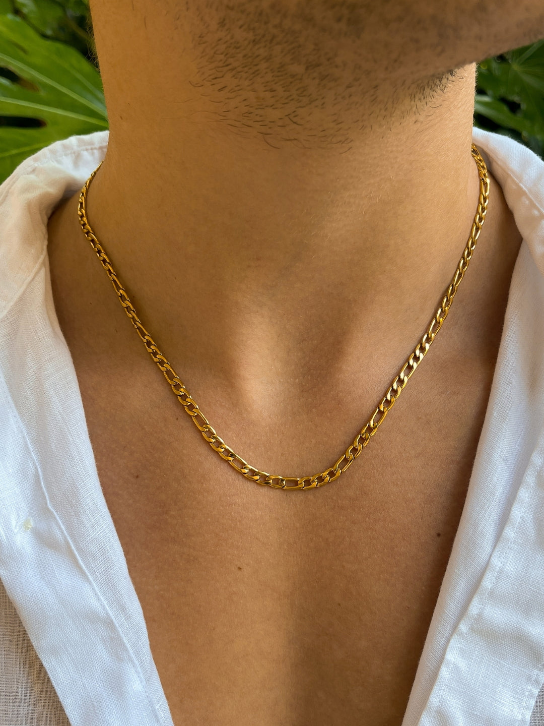 FIGARO CHAIN 5MM | 18K Gold