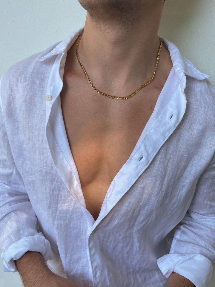 FIGARO CHAIN 5MM | 18K Gold