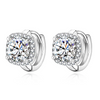Nadine square earrings | White Gold