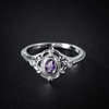 Vintage Amethyst Crystal Ring