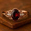 Vintage Garnet Victorian Ring
