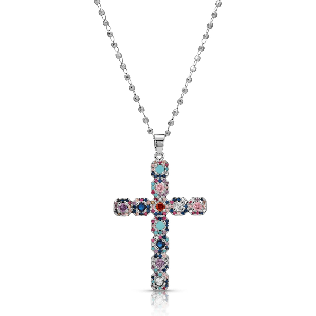 Icy Cross Necklace