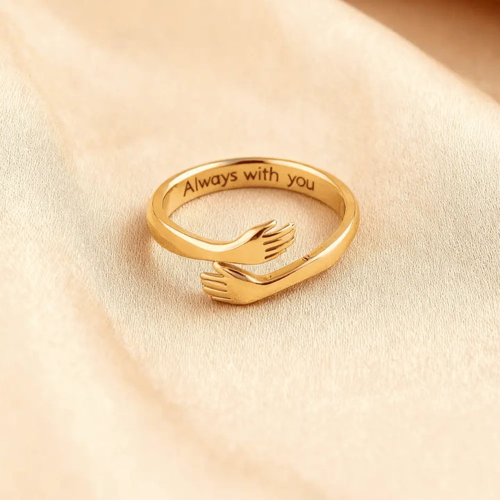Wrapped in Love - Gold Hug Ring