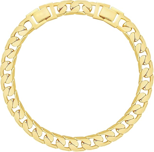 2pc 14K Chunky Link Bracelet Set