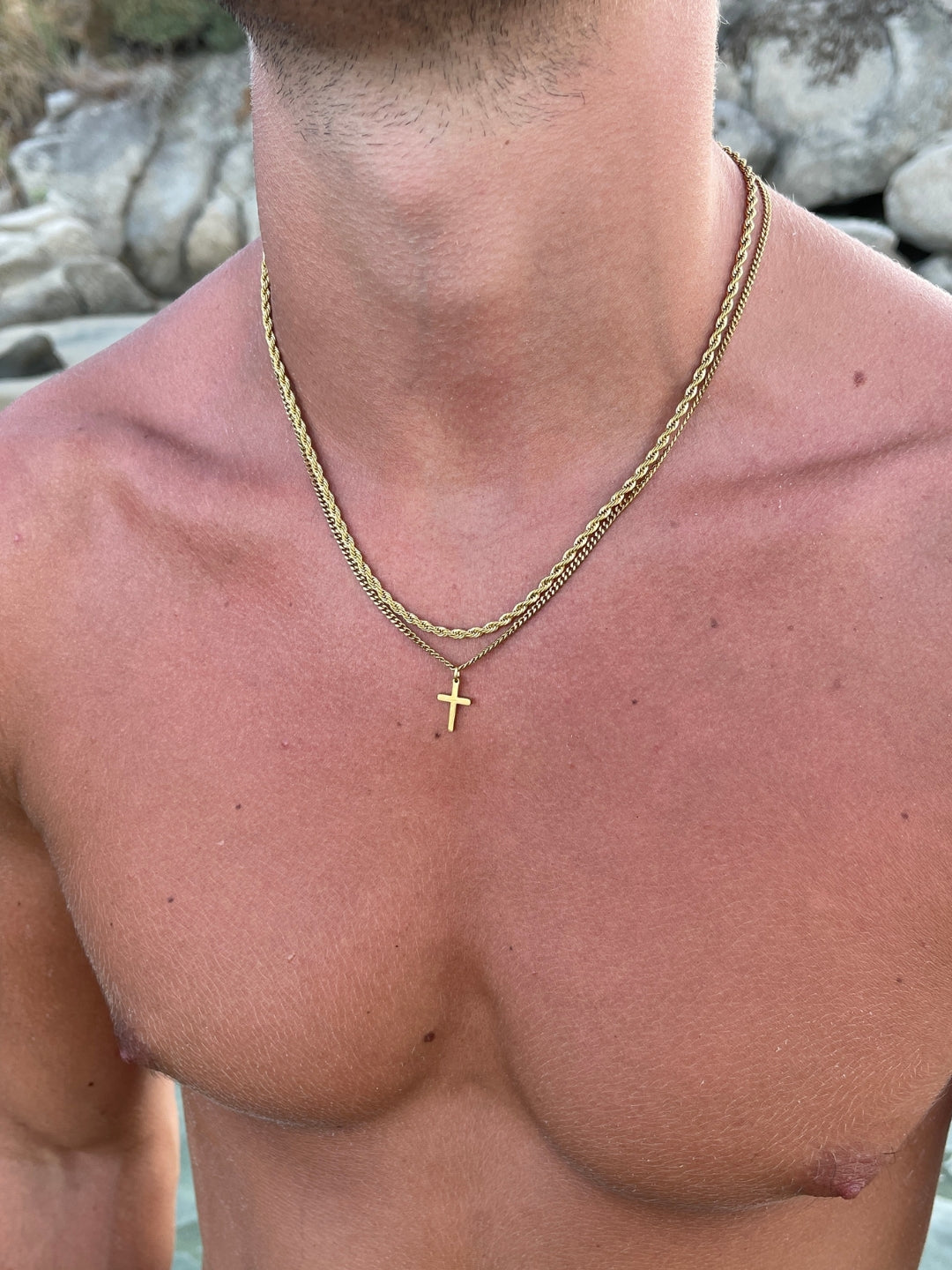 CROSS CHAIN | 18K Gold