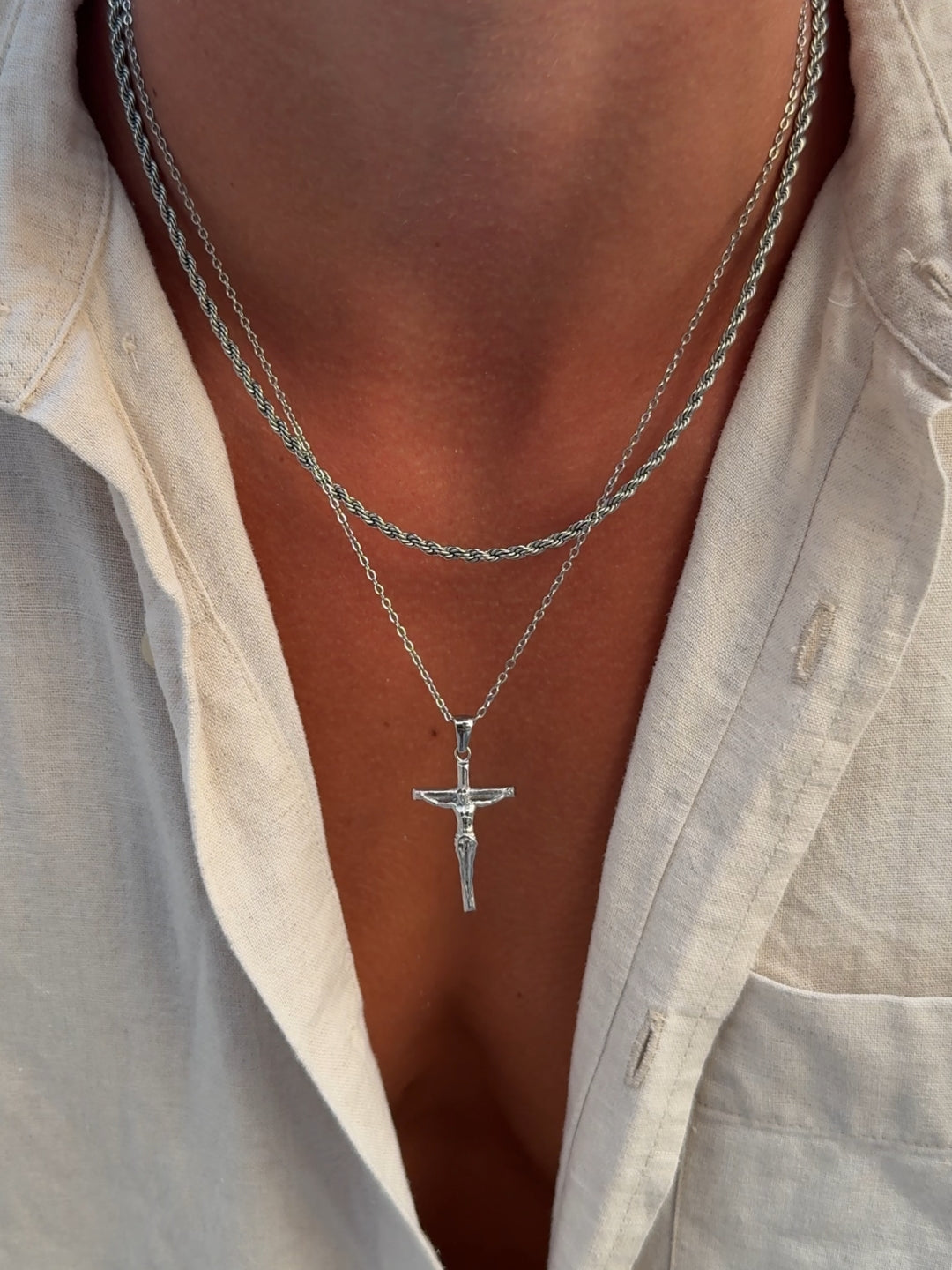 CRUCIFIX CHAIN | Silver