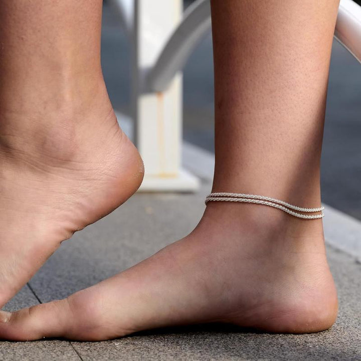 Dainty Layered Waterproof Anklet