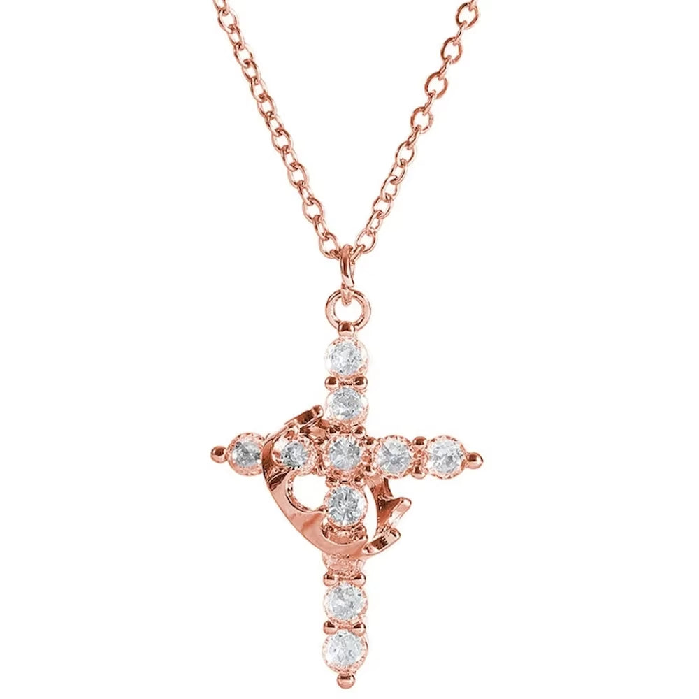 Crown Cross Necklace