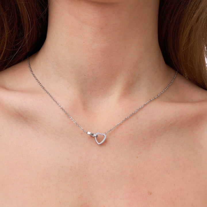 Personalised Double Hearts Necklace