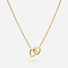 Personalised Double Hearts Necklace