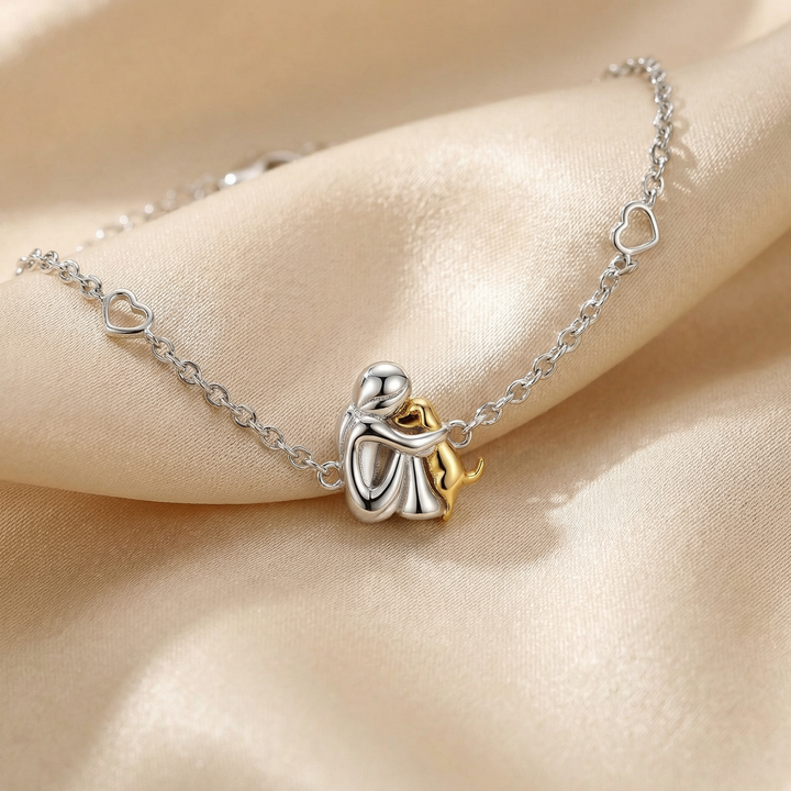 "Forever in Your Heart" Dog Hug Adjustable Luck Bracelet