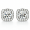 Glacé Glamour Earrings | White gold