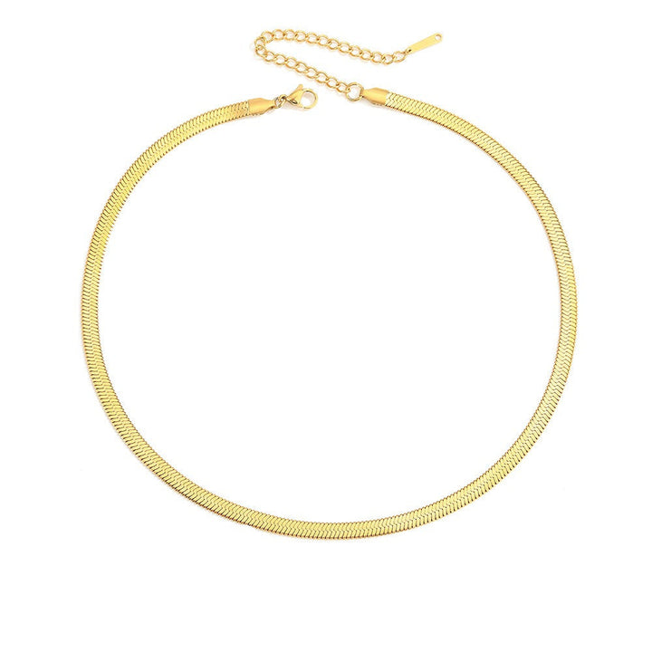 Stella Herringbone Chain Necklace