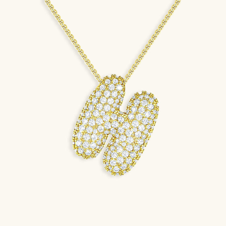 Hailey Bubble Initial Necklace