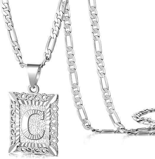 18K Gold Plated Square Letter Necklace