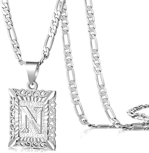 18K Gold Plated Square Letter Necklace