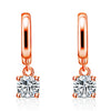 Aurora Square Drop Earrings | Rose gold
