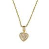Diamond Heart Statement Necklace