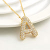 A-Z Sparkly Bubble Initial Necklace