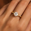 Vintage Gold and Silver Crystal Ring