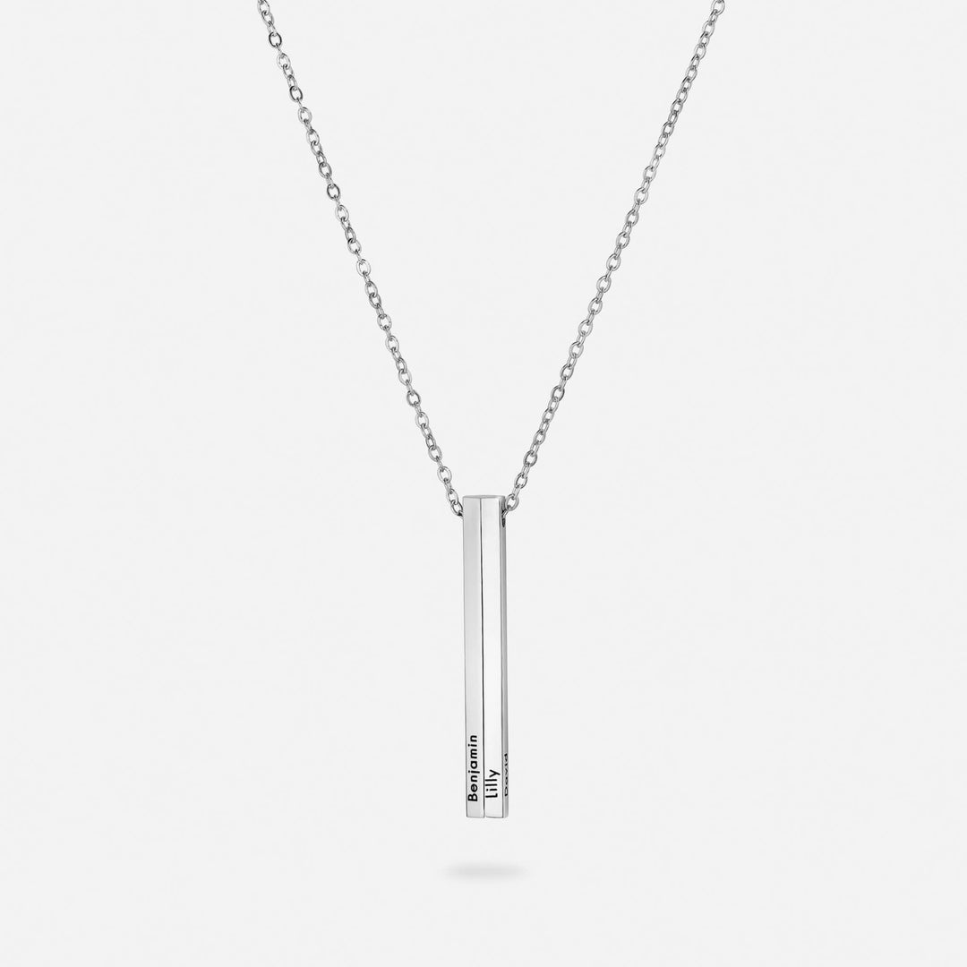 Personalised Vertical Name Necklace