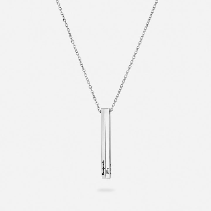 Personalised Vertical Name Necklace