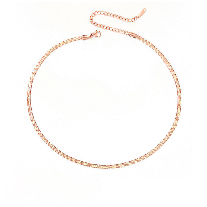 Stella Herringbone Chain Necklace