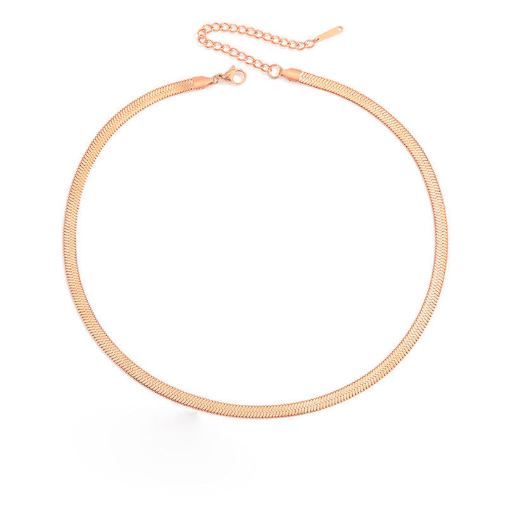 Stella Herringbone Chain Necklace