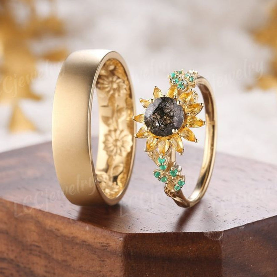 Rustic Sun Ring Set – Austin & Olivia Jewelry