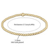 Chic 18K Gold Turquoise Beaded Bracelet