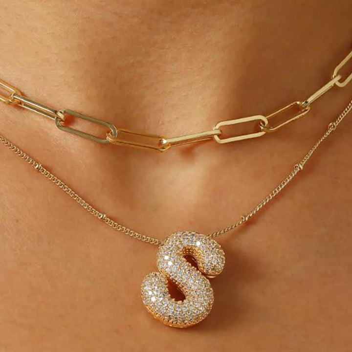 A-Z Sparkly Letter Necklace