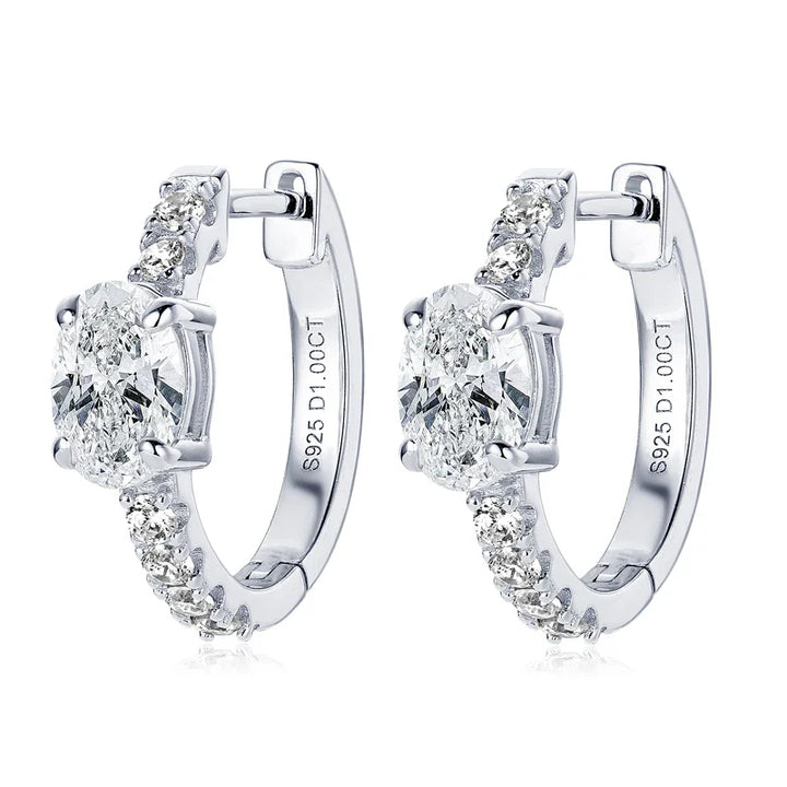 Hoop Gold Crystal Earrings