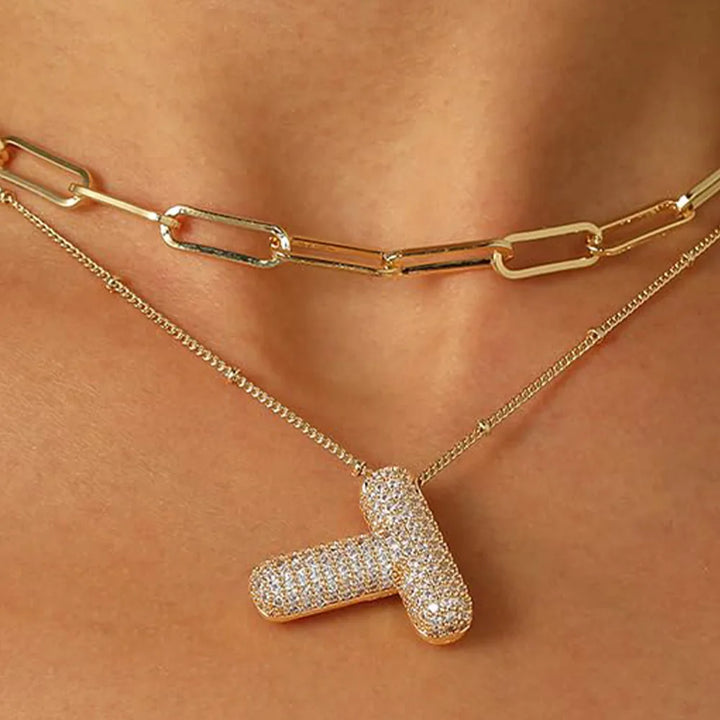 A-Z Sparkly Letter Necklace