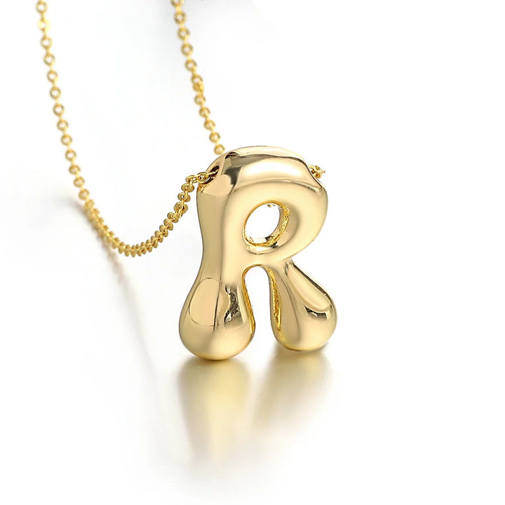 Chunky Letter Balloon Necklace