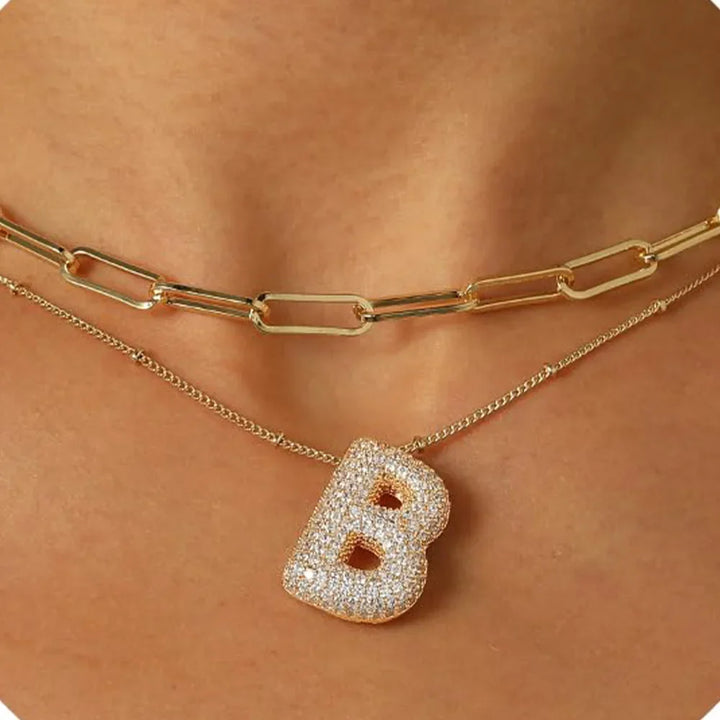 A-Z Sparkly Letter Necklace