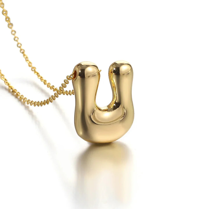 Chunky Letter Balloon Necklace