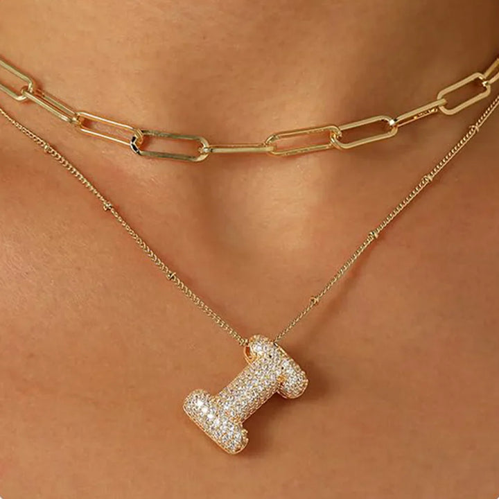 A-Z Sparkly Letter Necklace