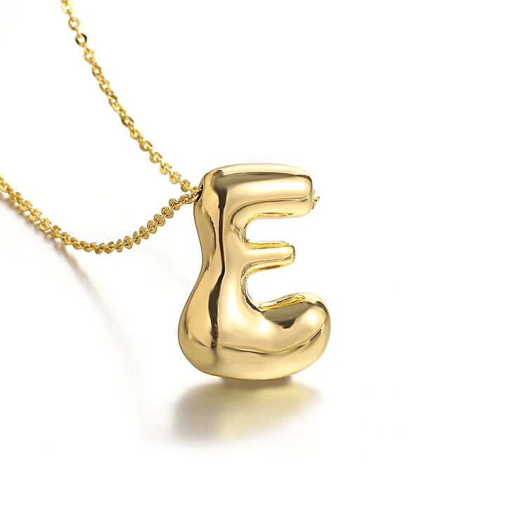 Chunky Letter Balloon Necklace